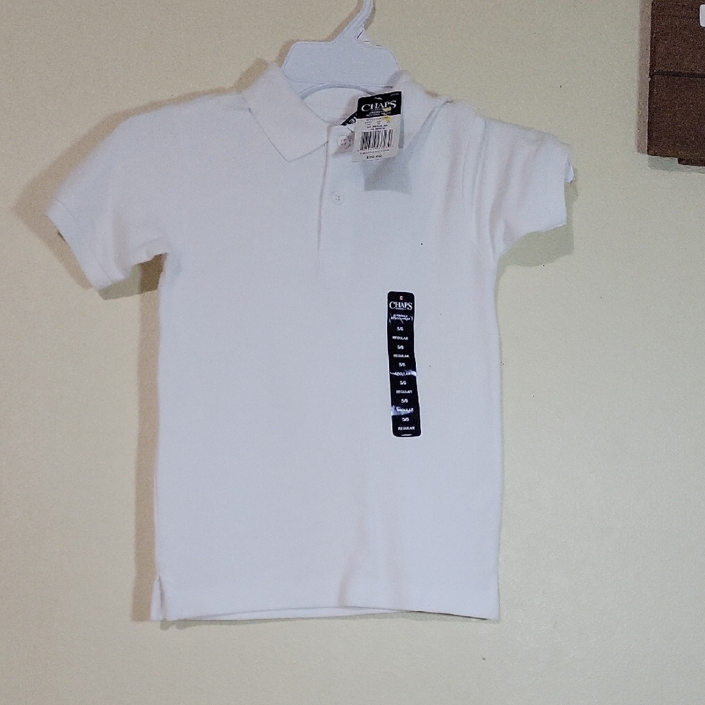 Chaps White Polo Shirt